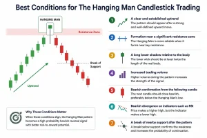 Best Conditions for The Hanging Man Candlestick trading