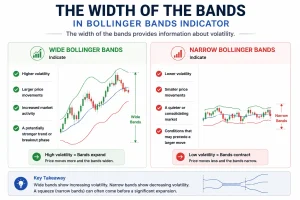 The width of the bands in Bollinger Bands Indicator