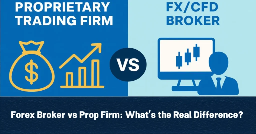 Forex Broker vs Prop Firm: What’s the Real Difference?